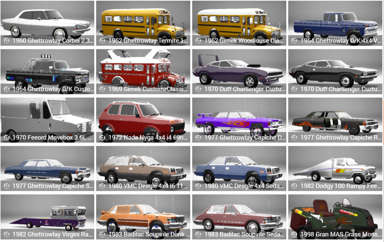 My old Automation cars 1911 2007 BeamNG