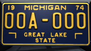 michigan license plate font michigan license plate font